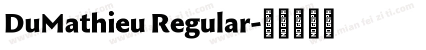 DuMathieu Regular字体转换